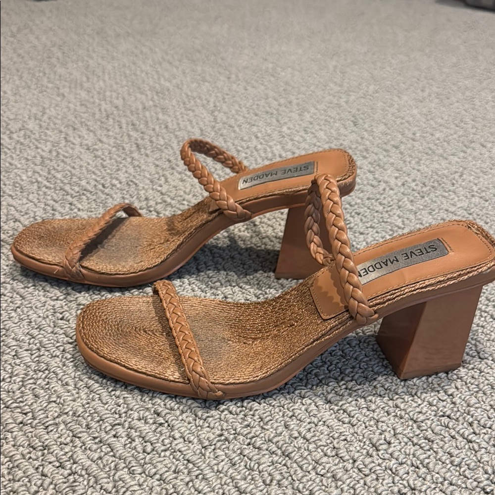 Steve Madden Women's Tan Braided Sandals